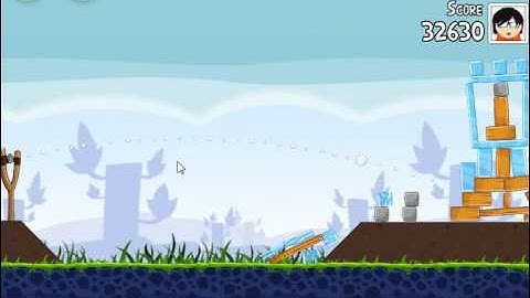 Angry Birds Walktrough: 1-21