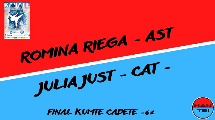 Romina Riega vs Julia Just - Final Kumite Cadete Femenino -61 Campeonato de Espaa 2022