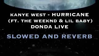 kanye west - HURRICANE (ft. the weeknd & lil baby) DONDA LIVE - SLOWED AND REVERB