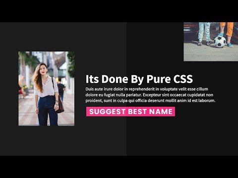 Pure CSS Scrolling Effects | Please Suggest Best Name For This
