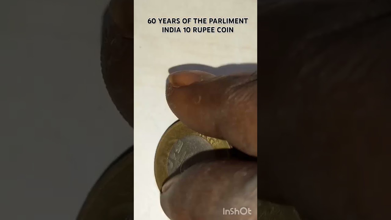 60 YEARS OF THE PARLIMENT INDIA 10 Rs COIN