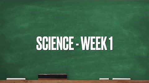 CC Cycle 1 Week 1 Science