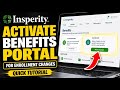 How to activate Insperity benefits portal for enrollment changes - Quick Tutorial