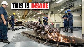 How the U.S. Navy Drops a 30-Ton Anchor at Full Speed
