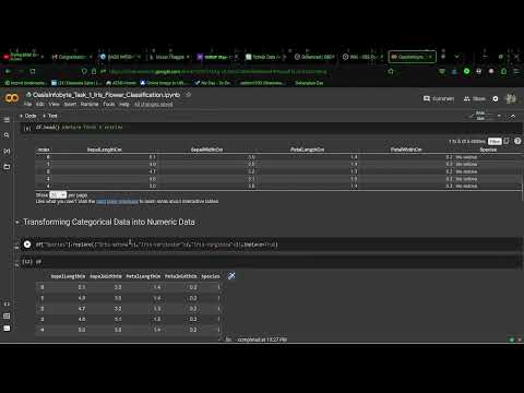 Oasis Infobyte Internship | Data Science | Task #1 Iris Flower Classification