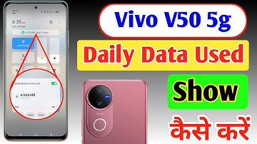 Vivo V50 5g Enable daily data Used | Vivo V50 5g Enable Data Usage Notification Bar