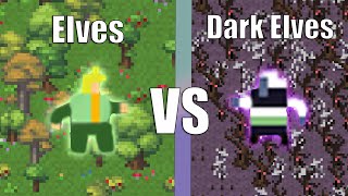 Elves Vs Dark Elves - WorldBox