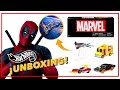 Hot wheels con la milano de guardianes de la galaxia y el camin de deadpool  ms