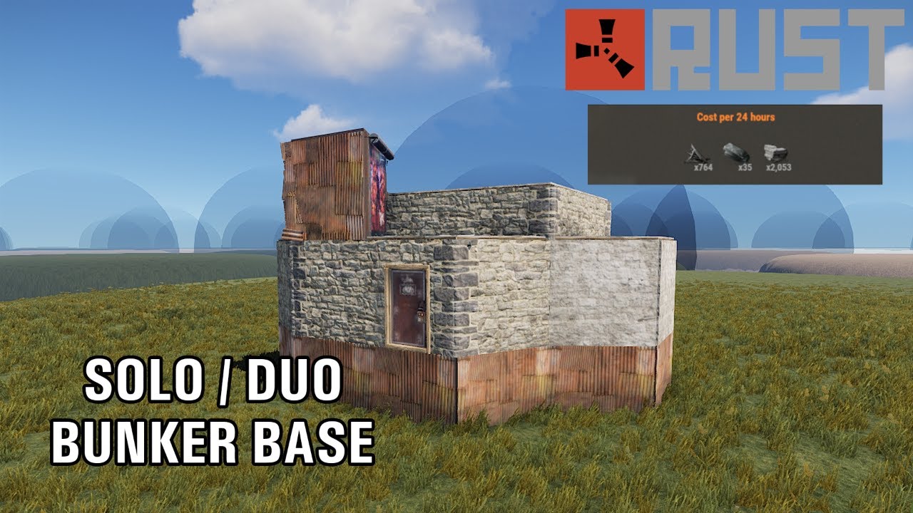 How To Build Bunker Base 2021 - Rust [CZ/SK] - YouTube
