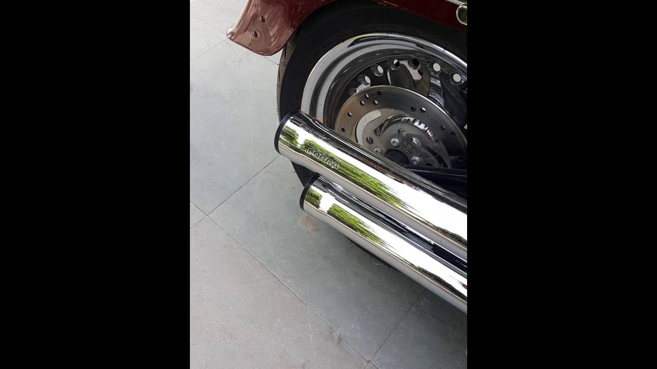  Harley Davidson fat boy cobra slip on RPT mufflers sound 