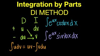 Integration By Parts Using DI Method