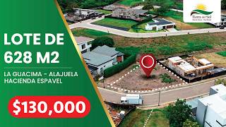 Lote de 628 m2 en condominio Hacienda Espavel en La Guacima.