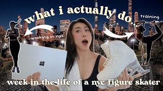 Week in the Life of a Figure Skater in NYC ⛸ | on ice training, workouts, my career