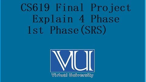 How to cs619 1st phase SRS develope
