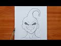How To Draw Buu From Dragon Ball Buu Step By Step Easy Tutorial Drawing 