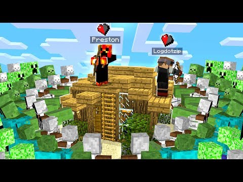 MINECRAFT 100,000 MODDED ZOMBIES vs 2 YOUTUBERS! - Minecraft Mods