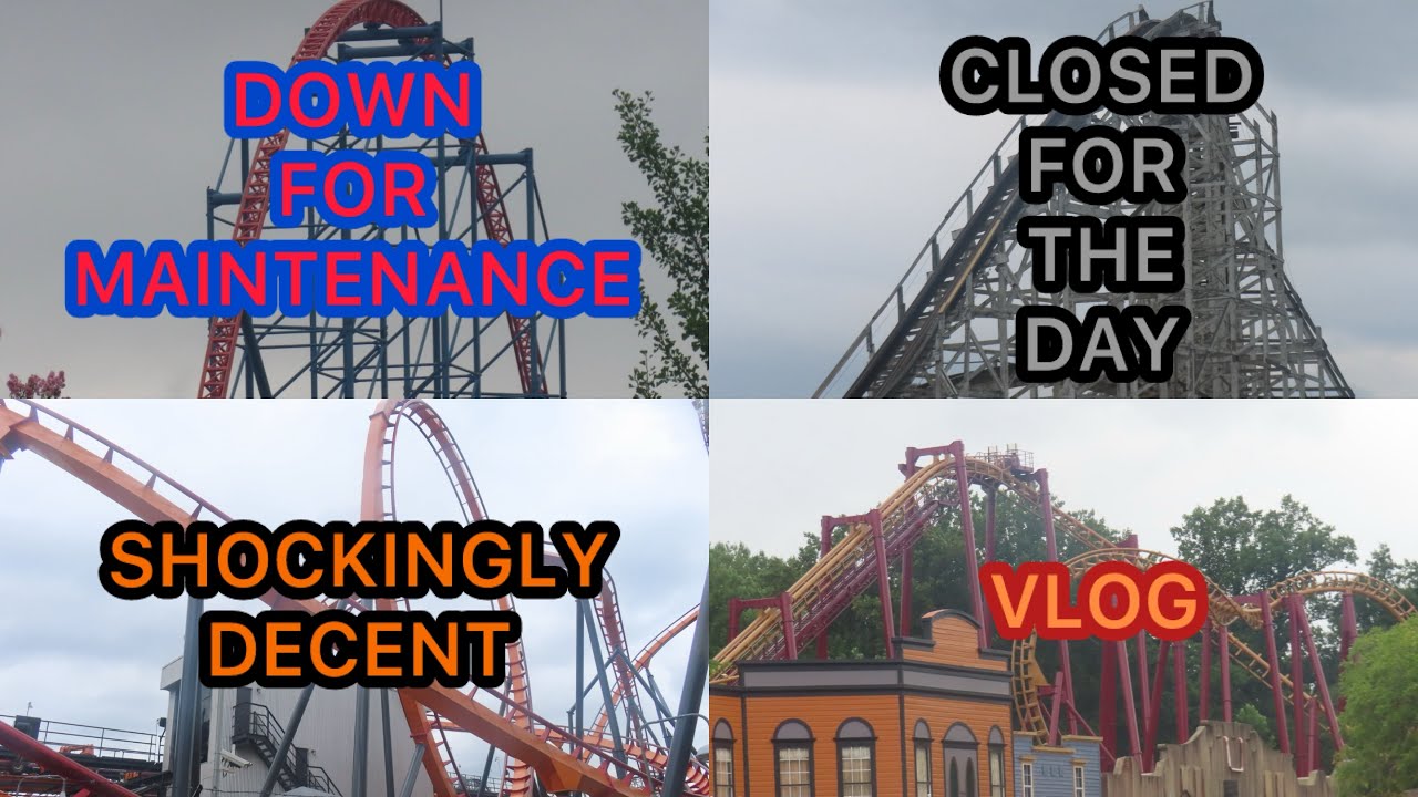 A Very Rough Day at This Now Closed Amusement Park: Six Flags America 8-1-2025 Vlog