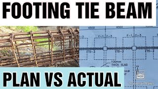 Footing Tie Beam Drawing at Actual