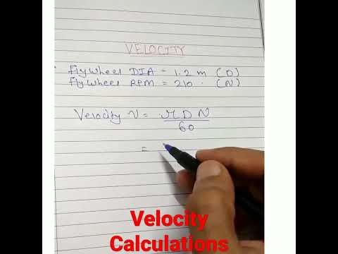 Velocity calculation