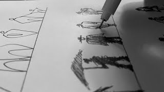 CÓMO HACER ESCALAS HUMANAS FÁCILES / DIBUJO ARQUITECTÓNICO