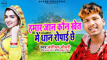 #Bansidhar Chaudhry धान रोपनी स्पेशल सांग | हमार जान कौन खेत में धान रोपाई छे | Maithili Song 2020