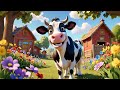 Moo Moo Cow and Friends Dance on a Candy Jell | Fun Animal Song for Kids | Sweet Learning Rhyme 🌈🐮