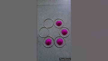 #swamirangsanskarrangoli trick rangoli | Rangoli using bangle | #shorts #viralshorts