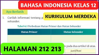Kunci Jawaban Bahasa Indonesia Kelas 12 Halaman 212 213 Ayo Berlatih BAB 6 Kurikulum Merdeka