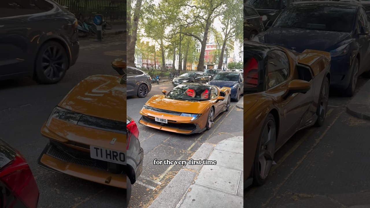 849 Testarossa on the streets of London! What do you think of this twin-turbo V8 newbie?