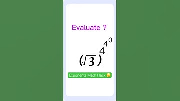 Crazy Exponent Trick! #maths #math #mathtricks #shorts