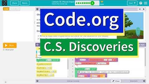 Code.org Lesson 17.6 B Mouse Input | Tutorial with Answers | Ghost Moving with the Mouse Practice B