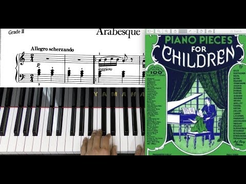 Пьесы для фортепиано для детей пьеса Арабески #piano #abrsm #sheetmusic