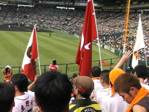 2010 10 16CS第一戦 ジャイアンツvs タイガース 試合開始の風景 甲子園