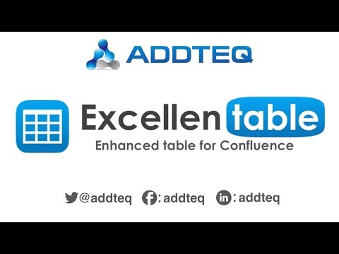 Excellentable for Confluence Video