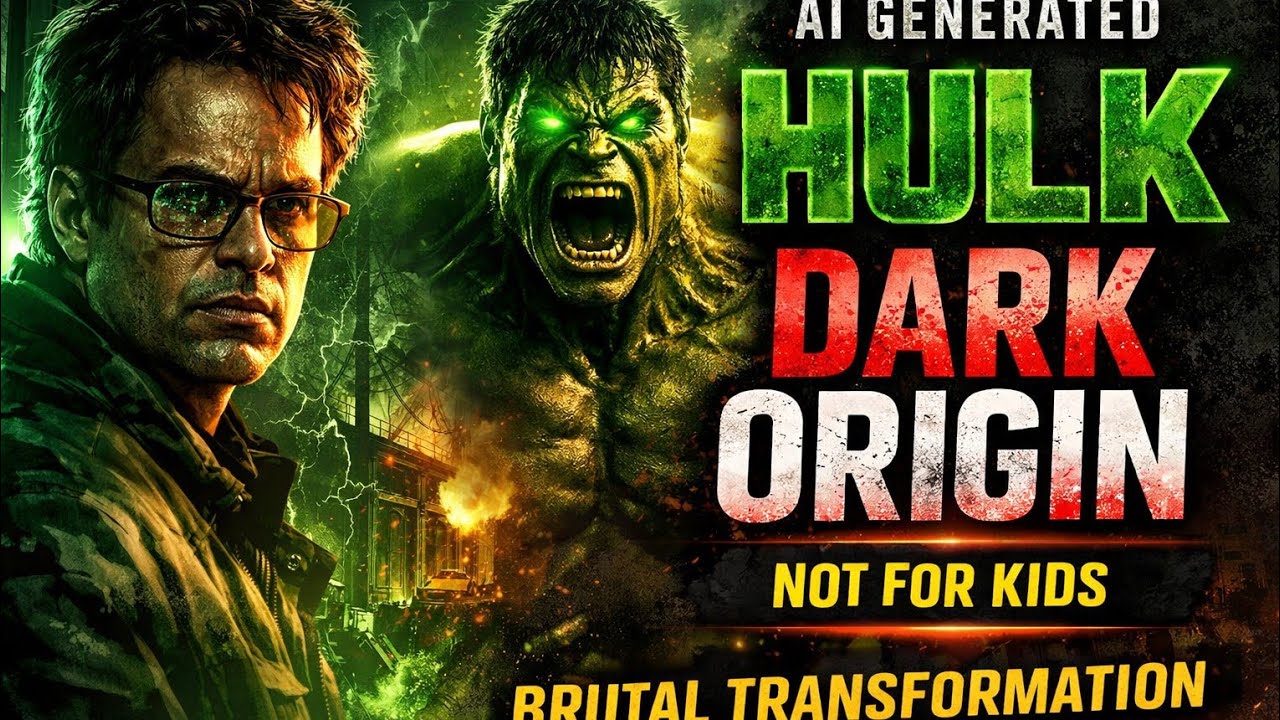 HULK AI Full Story in Hindi | Scientist Turned Monster|Cinematic Hulk Video| 