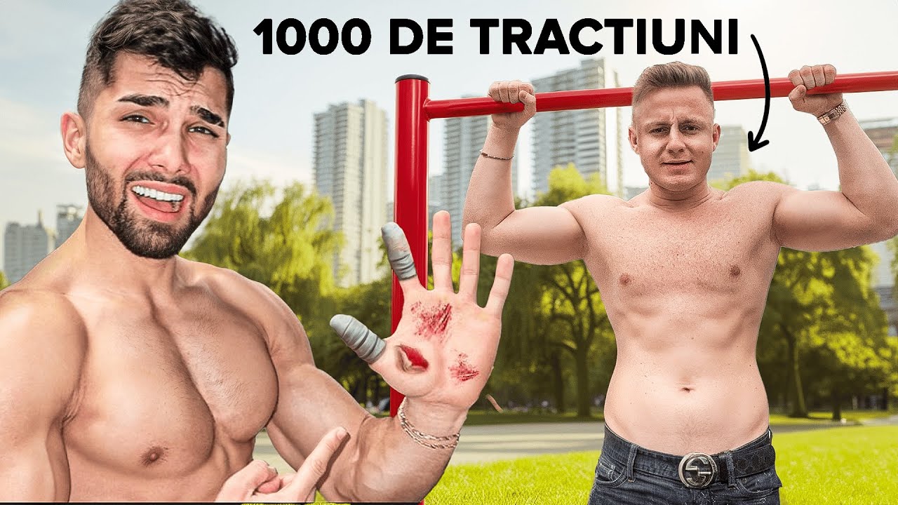 1000 TRACȚIUNI ÎN 60 MINUTE CHALLENGE *mi-am rupt palma...*