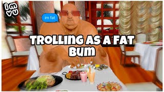 TROLLING IN A FAT SUIT ON IMVU! *GONE TOO WRONG* | IMVU GAMEPLAY