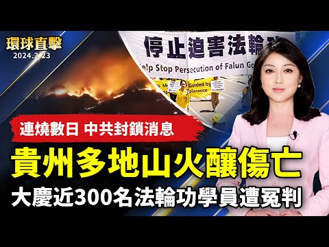 连烧数日 贵州多地山火酿死伤 中共封锁消息；中国疫情严峻 再现大白肺、随地倒身亡；大庆近300名法轮功学员遭冤判；不输樱花 屏东风铃木及木棉花盛开吸睛【 #环球直击 】