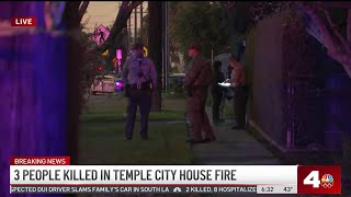 3 killed in Temple City house fire