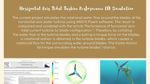 ANSYS FLUENT Training: Horizontal Axis Tidal Turbine Performance CFD Simulation (Validation)