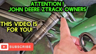 John Deere Ztrak Caster Wheel Fork Bearing Replacement. Commercial 900 series