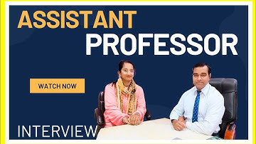 Assistant professor interview l Self introduction for Assistant professor interview l PD Classes