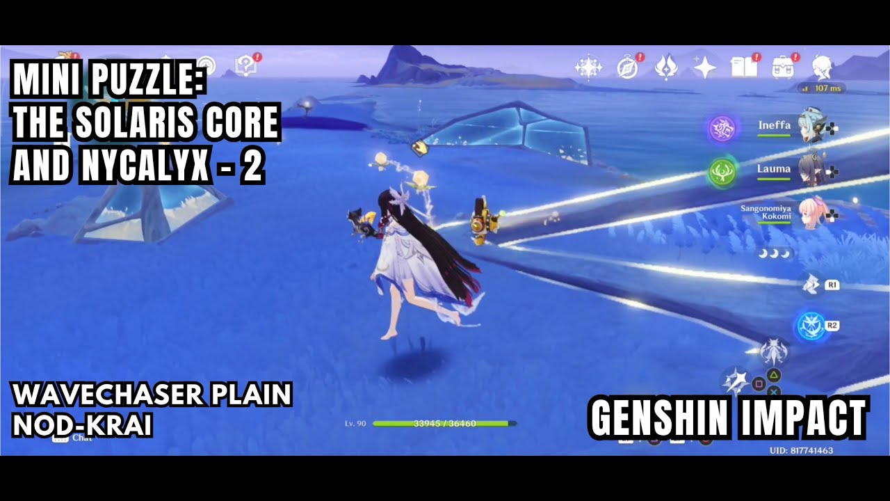 [Genshin Impact Mini Puzzle] The Solaris Core And Nycalyx 2 - Wavechaser Plain, Nod-Krai