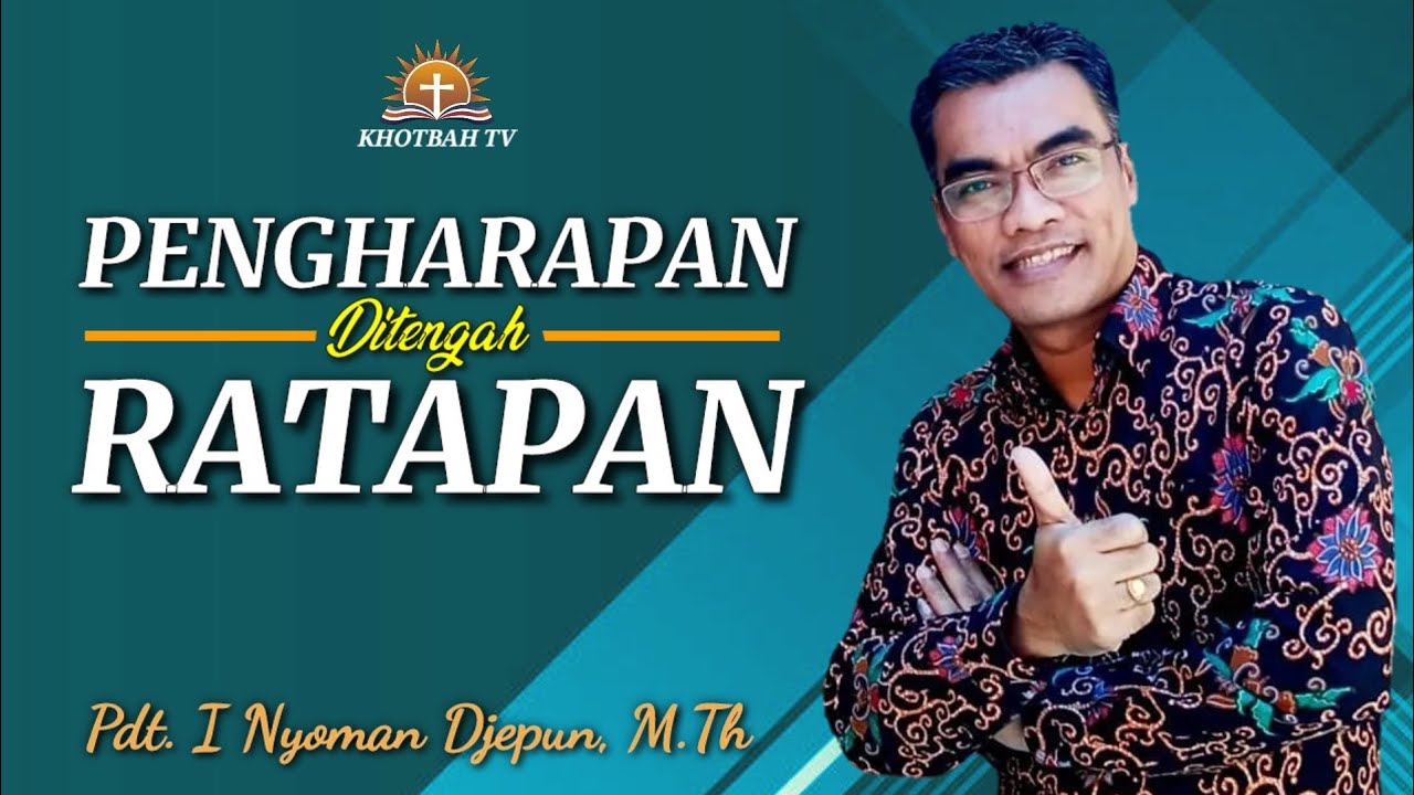 Pdt. I Nyoman Djepun, M.Th: Menangis Bukan Berarti Lemah | Ratapan 2:18-22