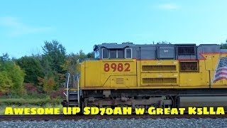 Awesome UP SD70AH with a Cool K5LLA Horn in 4K