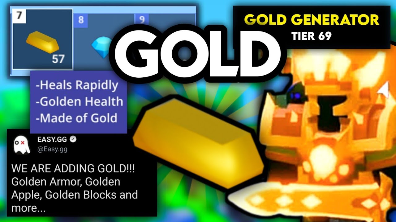 BEDWARS is adding “GOLD CURRENCY!” (Roblox Bedwars) - YouTube