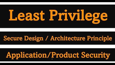Secure Design 101: Understanding the Principle of Least Privilege | Secure Architecture Principle