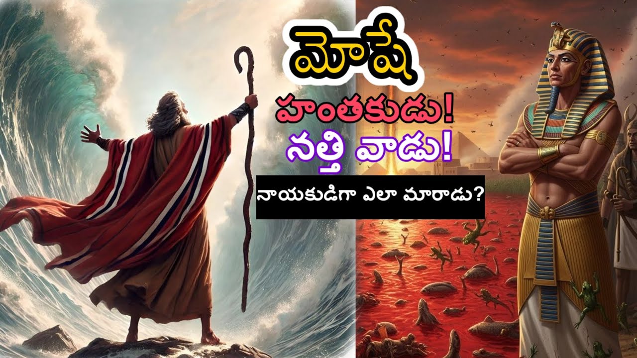 ఇజ్రాయిల్ నడిపించిన నాయకుడు  || Moses biography in Telugu #biblestories # Telugu Christian movies
