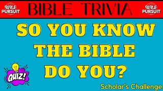 Bible Scholar's Challenge - Difficult Bible Trivia Quiz - New Testament Trivia screenshot 1