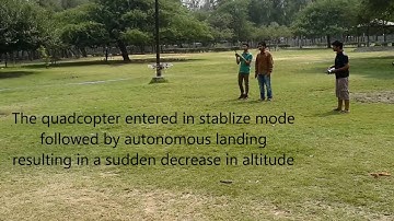 Autonomous features in a quadcopter using ardupilot APM 2.6 and android phone